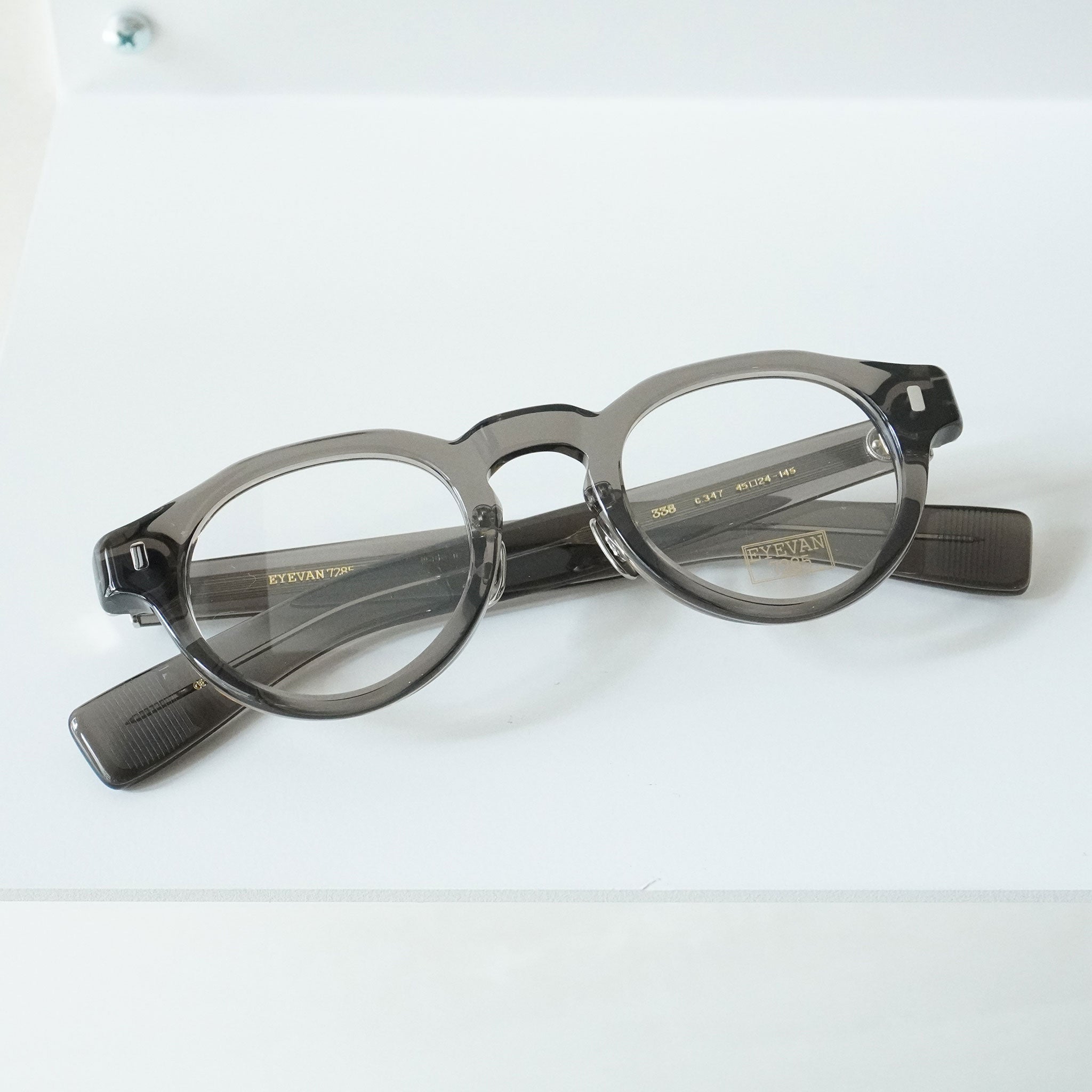 新品 eyevan 7285 335 c.347 伊達メガネ クリアグレー 【公式通販】