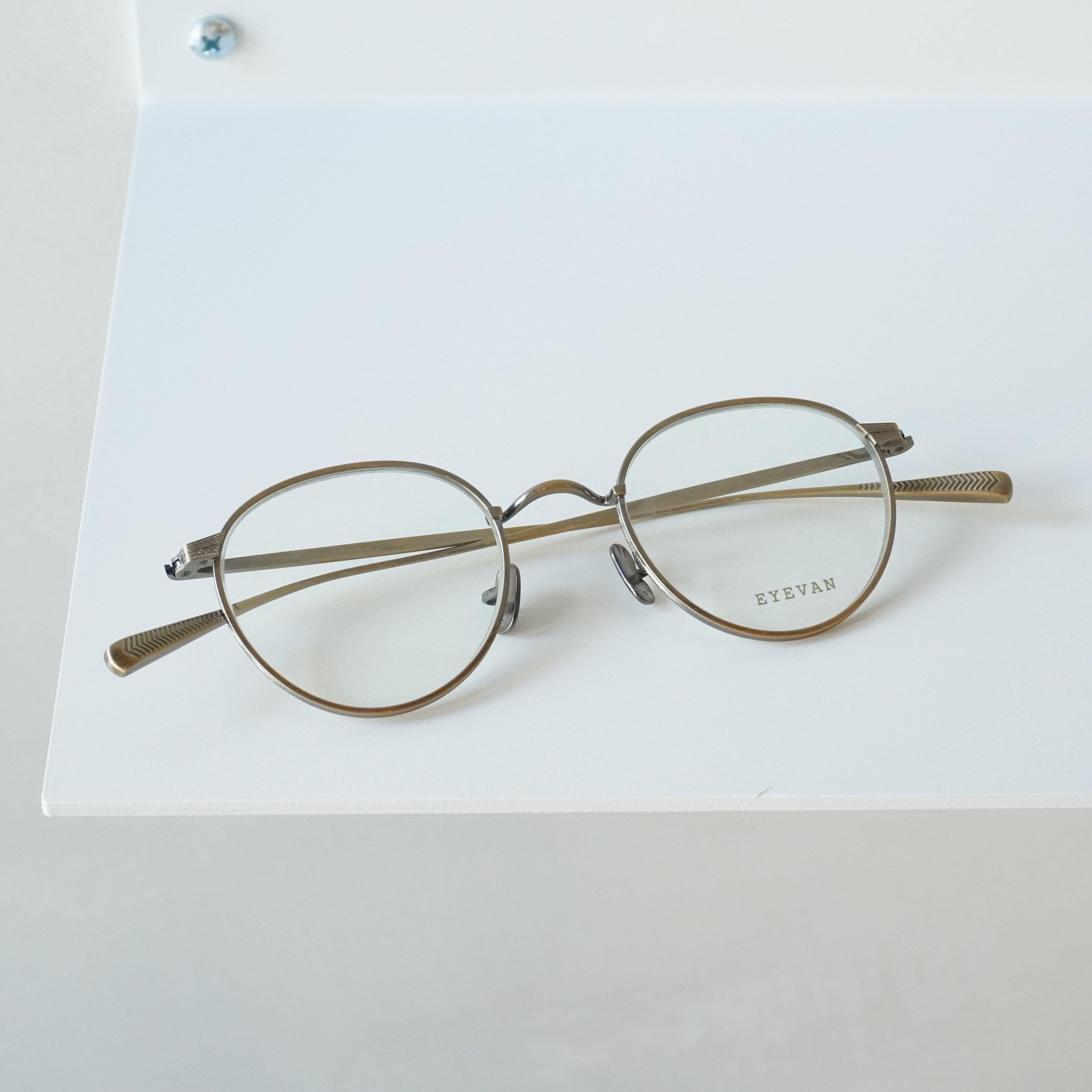 EYEVAN アイヴァン / CRESTON クレストン / AG (ANTIQUE GOLD) / メガネ – KRANC OPTICAL