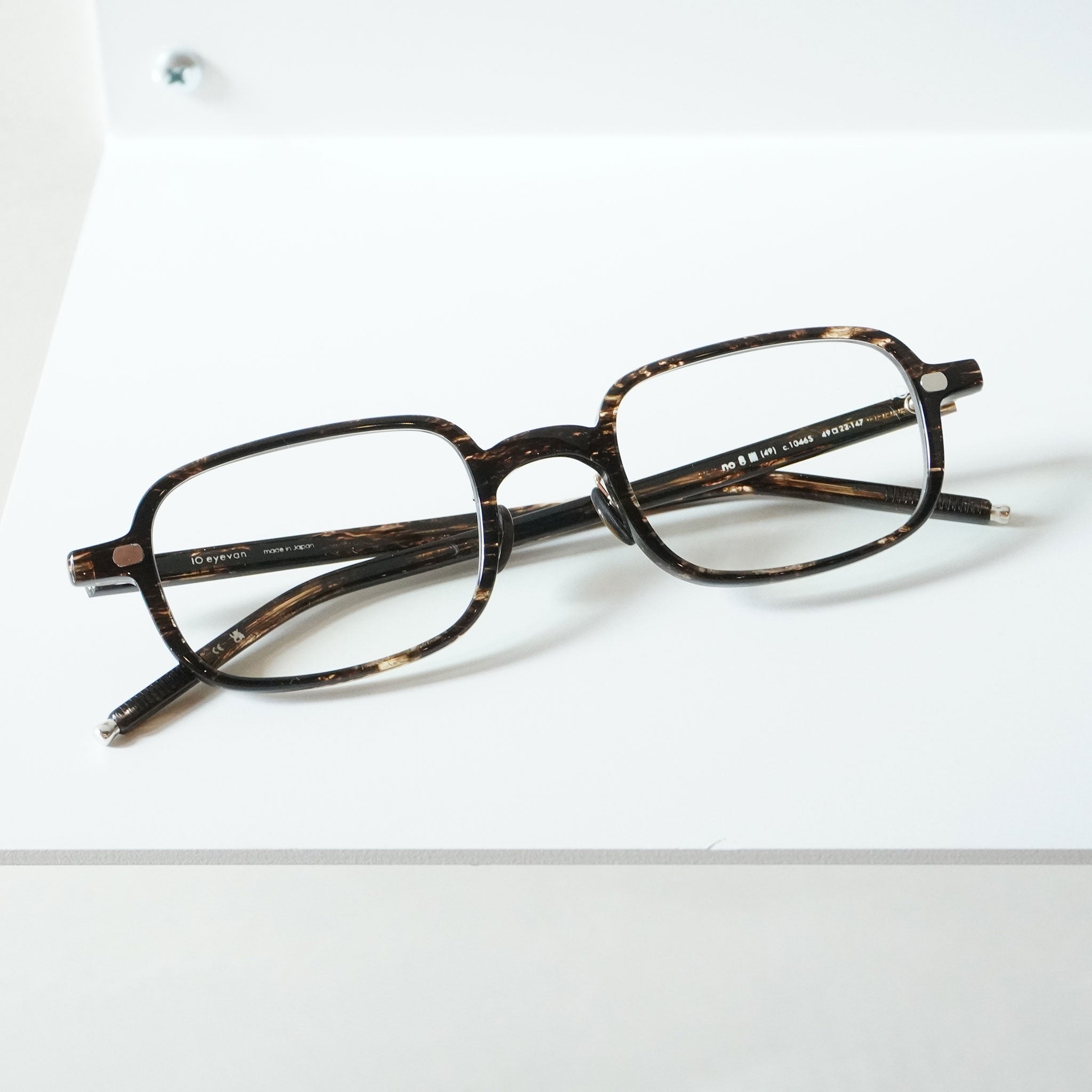 アイヴァン　EYEVAN ブラウン メガネ 10 eyevan テン アイヴァン / NO.8 Ⅲ / 1046S - DARK BROWN LEAF