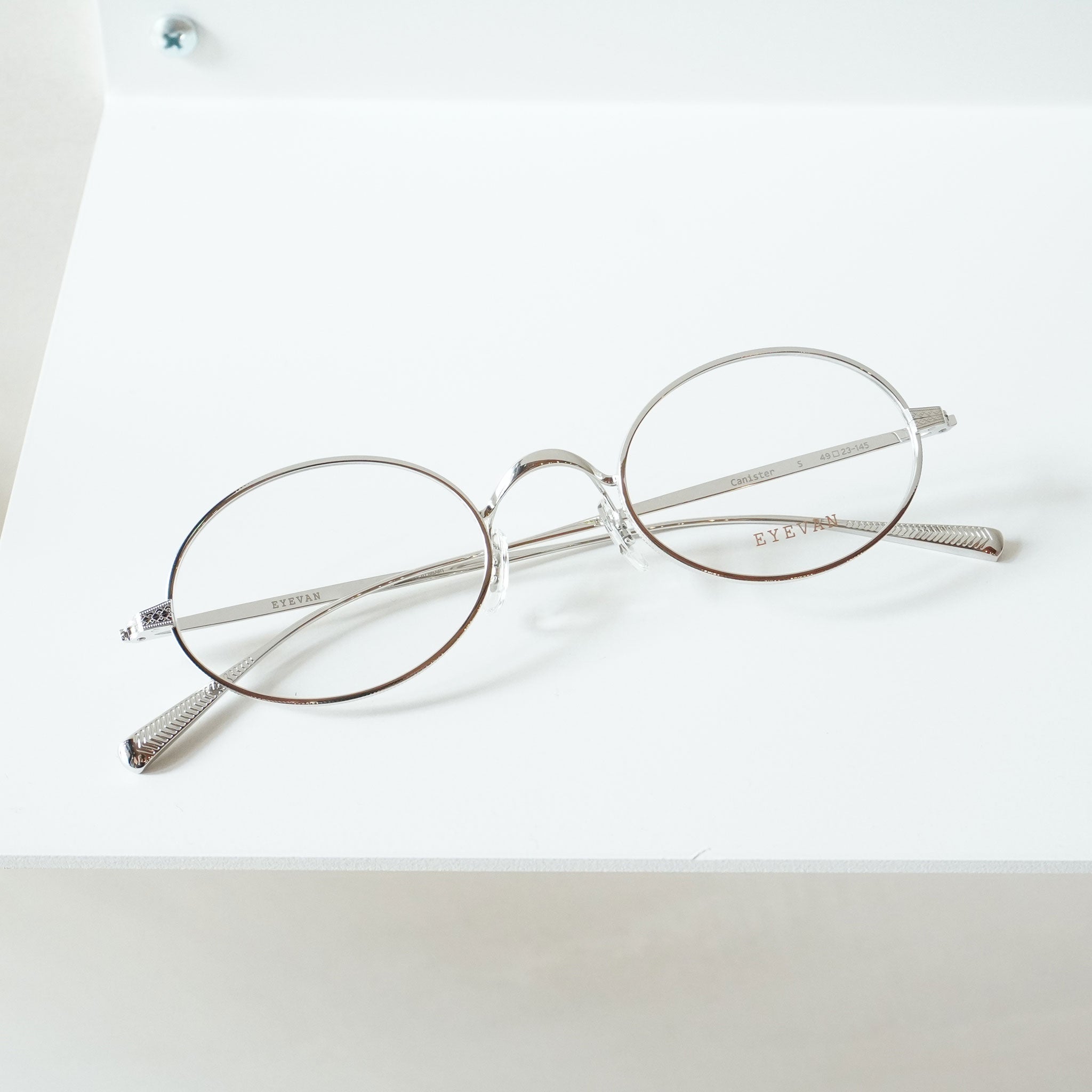 Eyevan Rimless EYEVAN アイヴァン / CANISTER / S (SILVER) / メガネ – KRANC OPTICAL