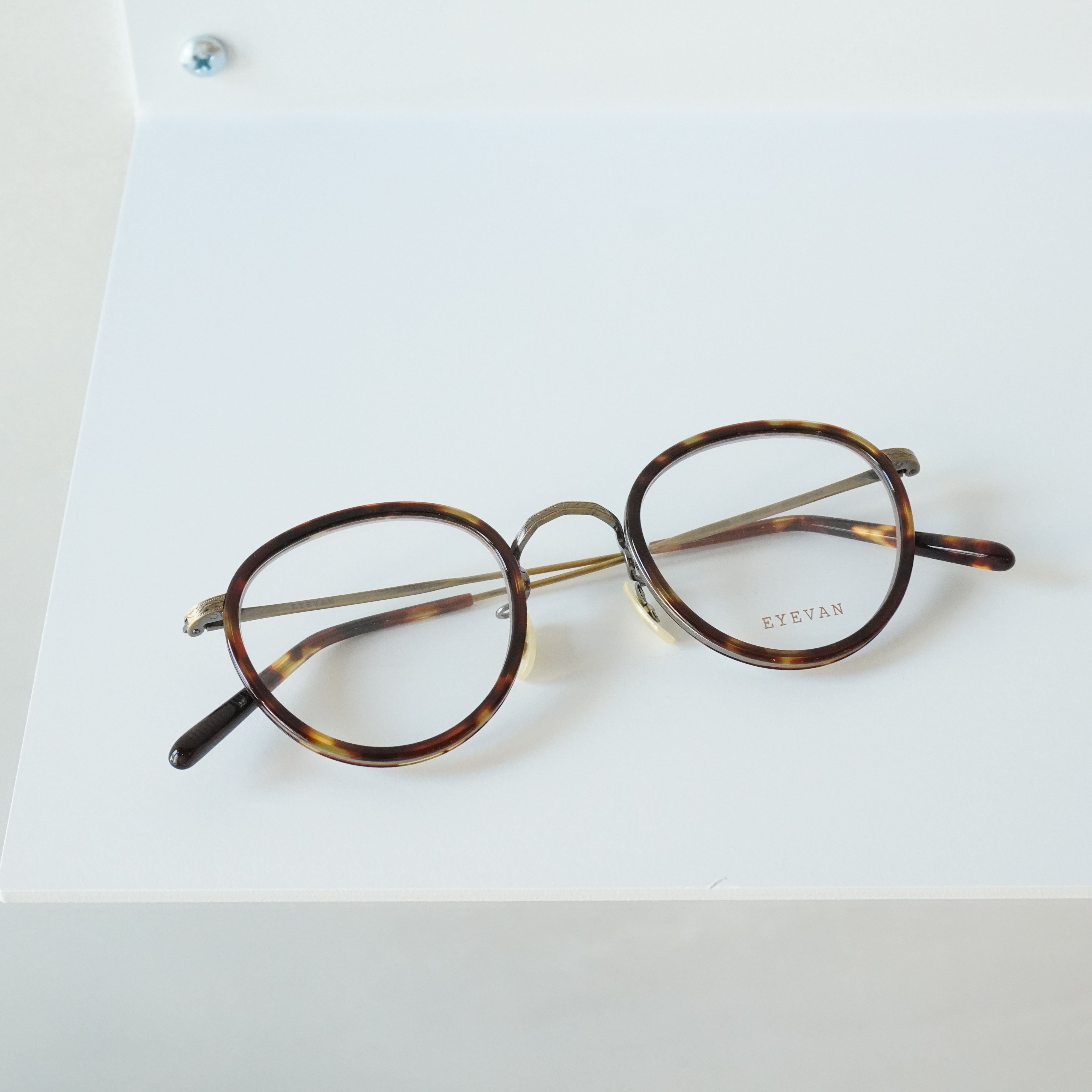 EYEVAN / E-0509 / TORT/AG (TORTOISE/ANTIQUE GOLD) / Glasses – KRANC OPTICAL