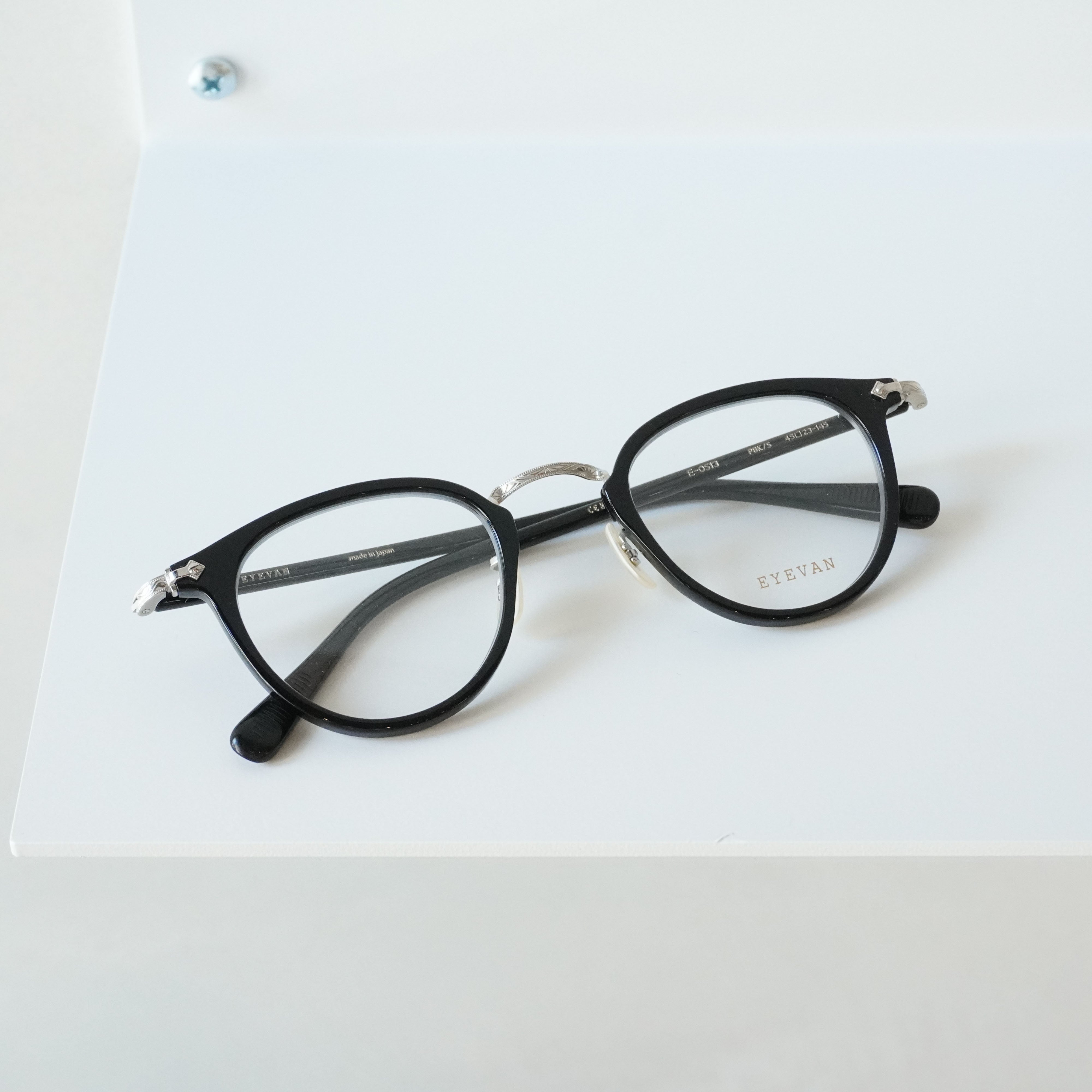 EYEVAN アイヴァン / E-0513 / PBK/S (PIANO BLACK/SILVER) / メガネ – KRANC OPTICAL