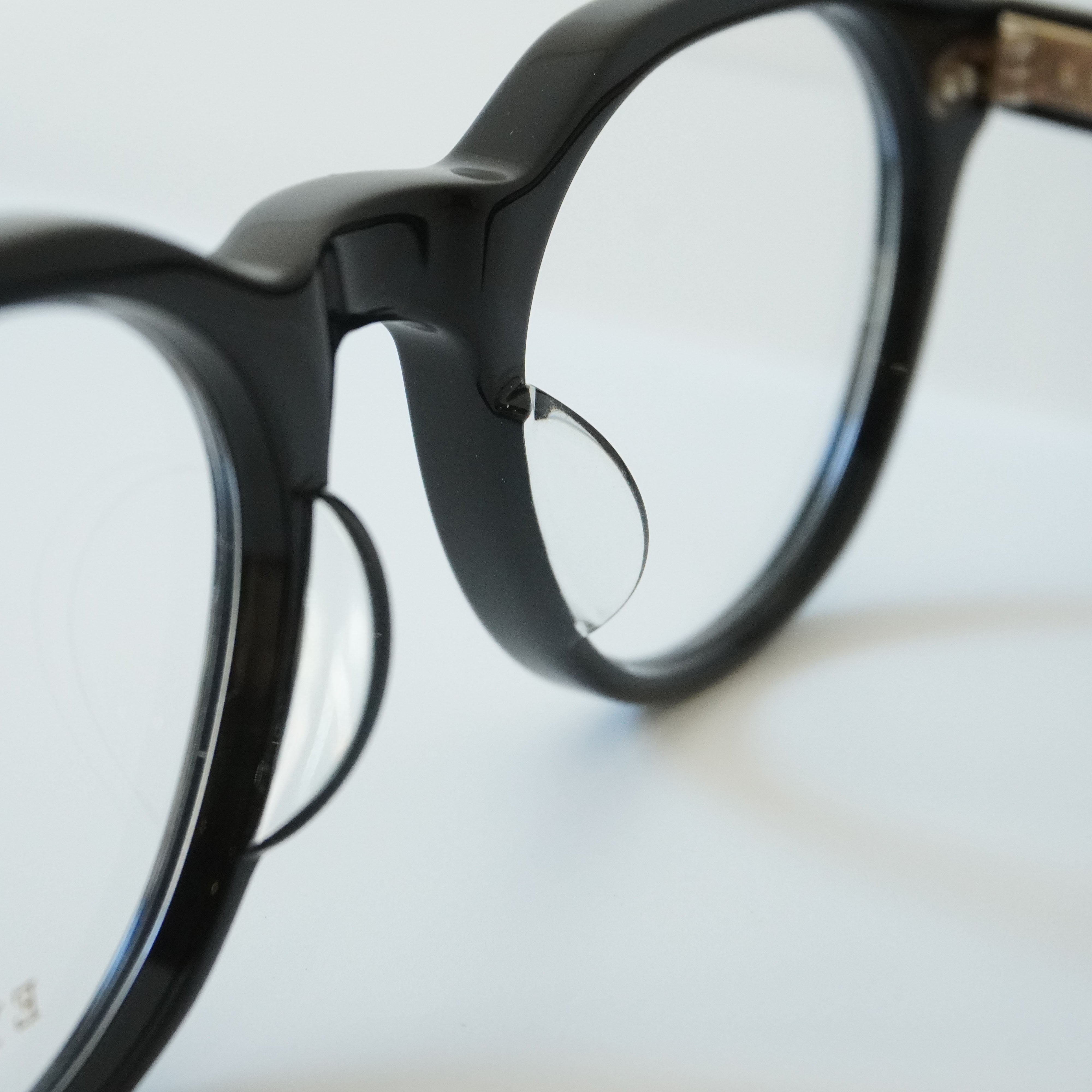 EYEVAN アイヴァン / LUBIN(46) ルビン46 / PBK (PIANO BLACK) ブラック 黒 / メガネ – KRANC  OPTICAL