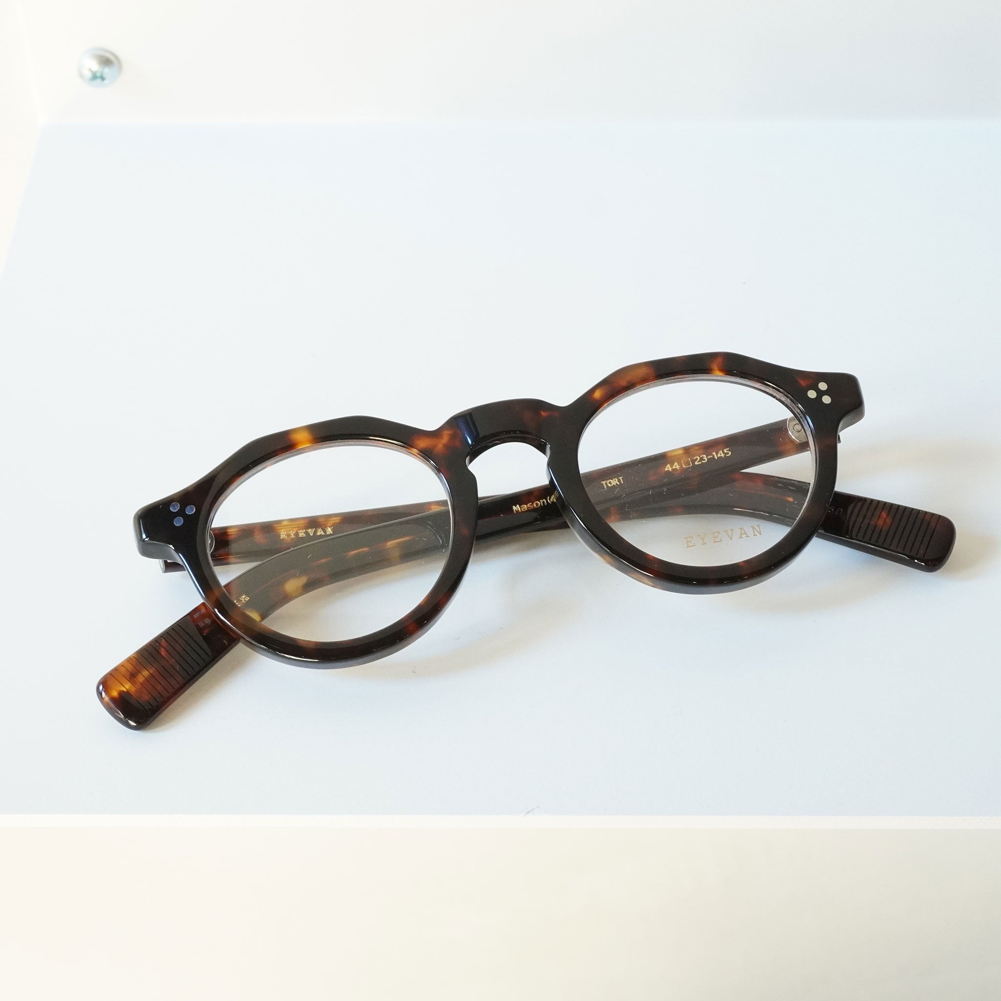 EYEVANアイヴァン Mason TORT 46□23-145 メガネ EYEVAN アイヴァン / MASON 44 / TORT (TORTOISE) / メガネ – KRANC