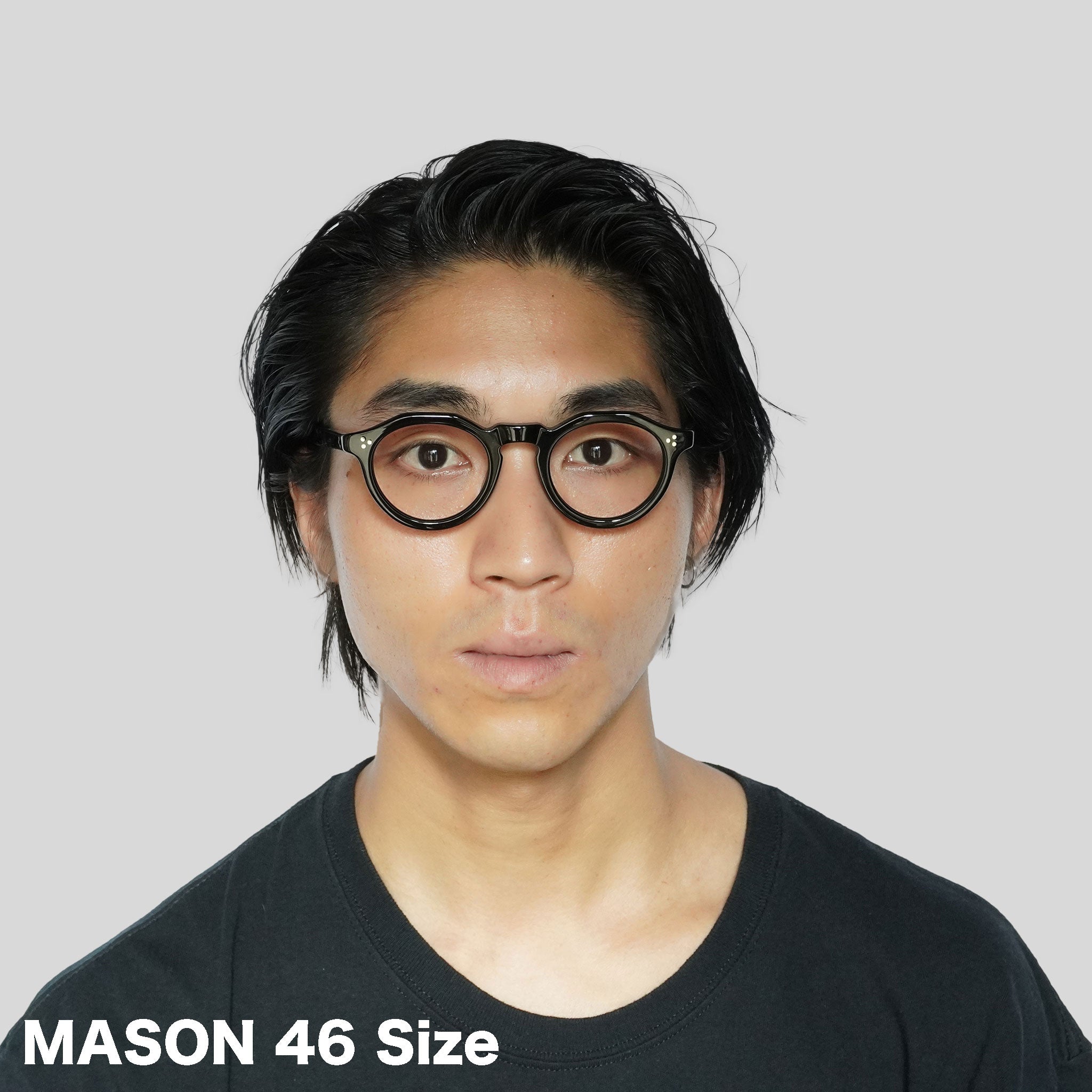 EYEVAN アイヴァン / MASON(46) メイソン46 / PBK (PIANO) ブラック / メガネ – KRANC OPTICAL