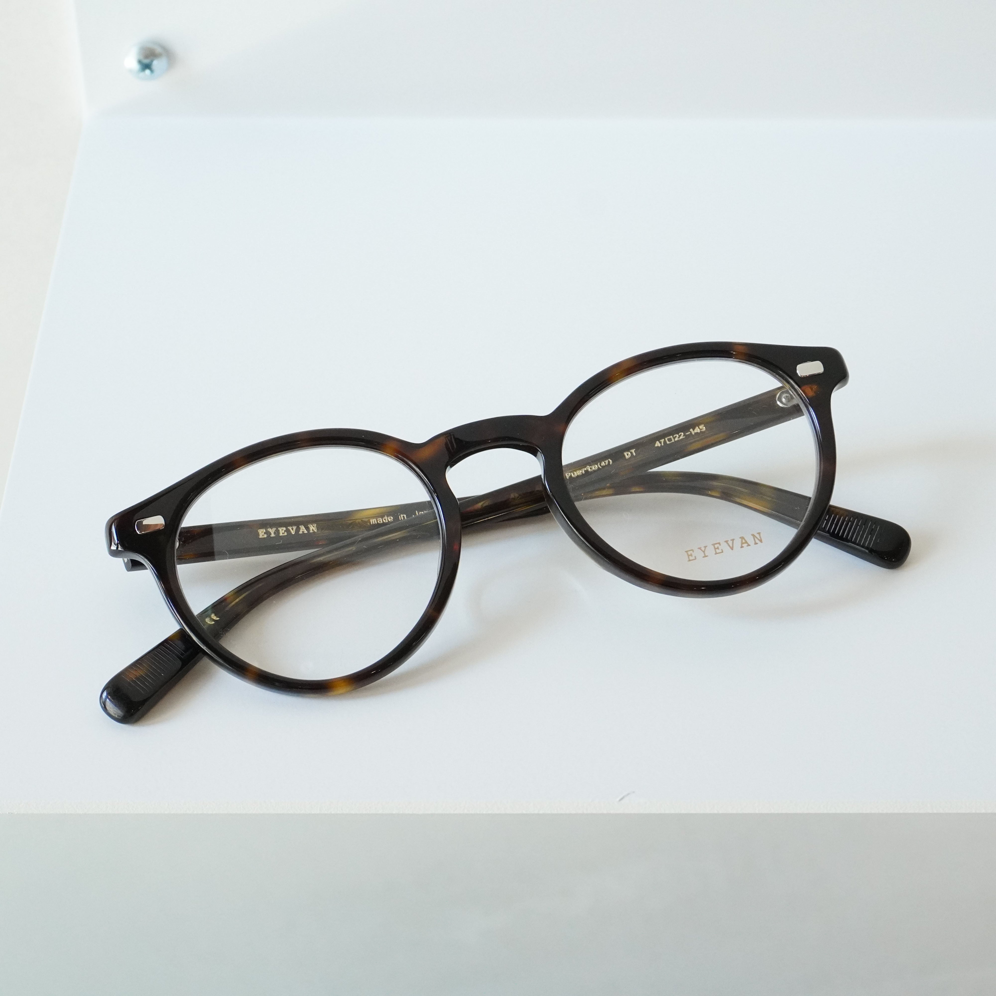 EYEVAN アイヴァン / PUERTO(47) プエルト47 / DT (DARK TORTOISE) / メガネ – KRANC OPTICAL