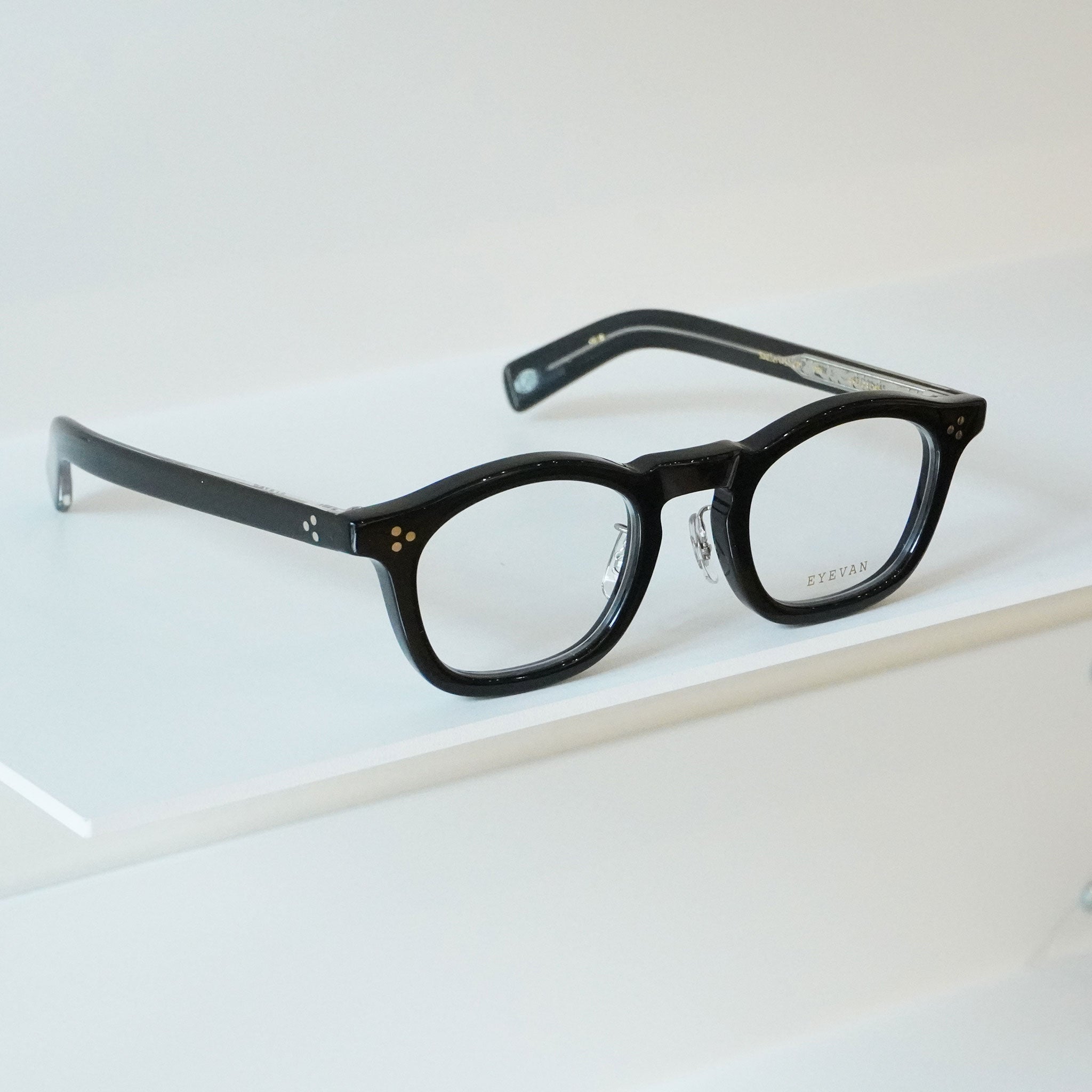 EYEVAN アイヴァン / SADLER(45)-CP サドラー45 / PBK (PIANO BLACK) ブラック 黒 / メガネ –  KRANC OPTICAL