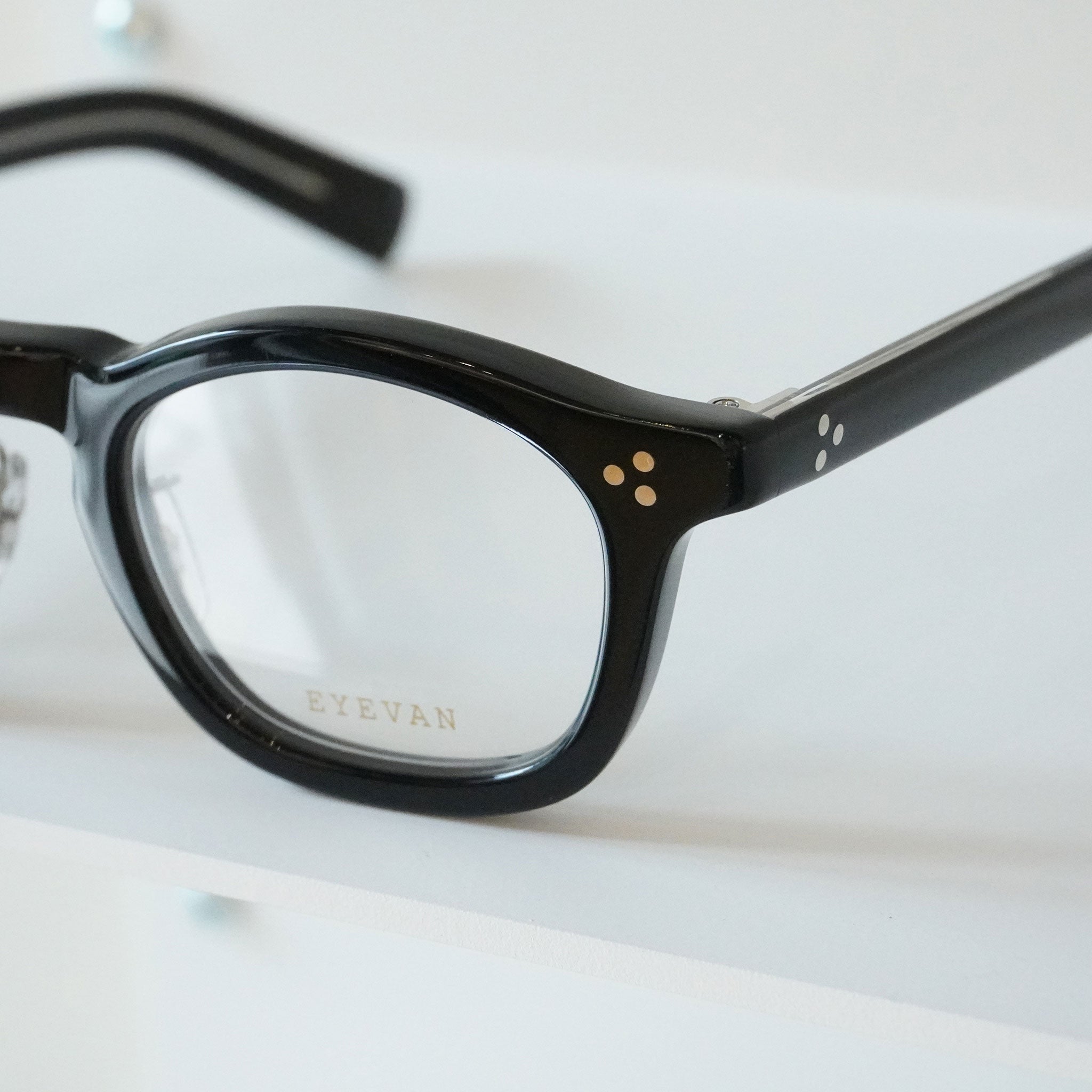 EYEVAN アイヴァン / SADLER(45)-CP サドラー45 / PBK (PIANO BLACK) ブラック 黒 / メガネ –  KRANC OPTICAL