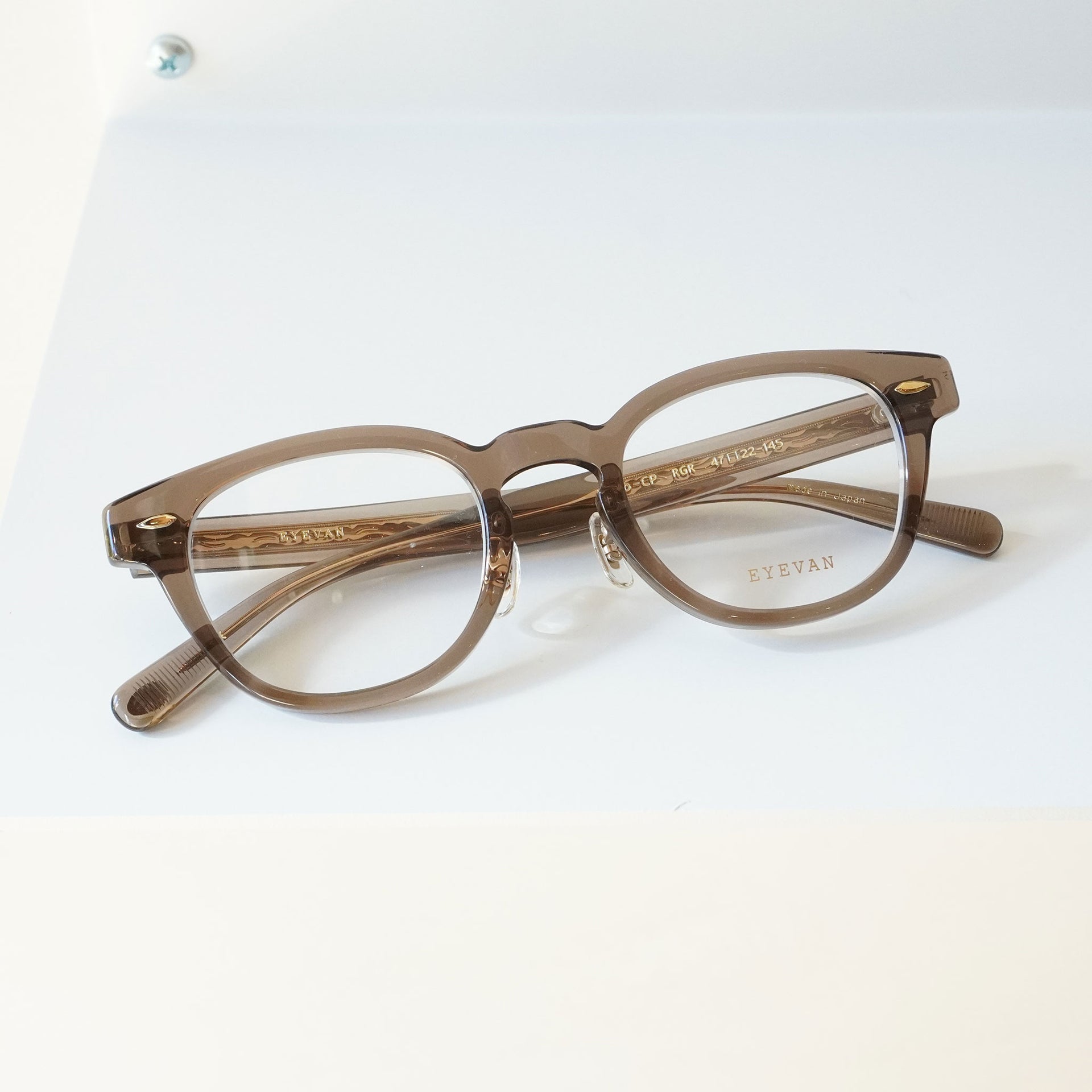 EYEVAN アイヴァン / WEBB-CP 47 ウェブ / RGR (ROSE GRAY) ブラウン  