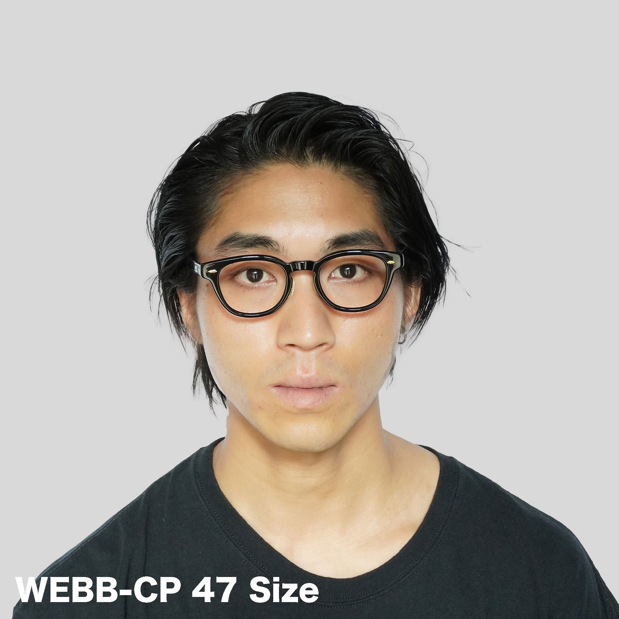 EYEVAN アイヴァン / WEBB(47)-CP ウェブ47 / PBK (PIANO BLACK) ブラック黒 / メガネ – KRANC  OPTICAL