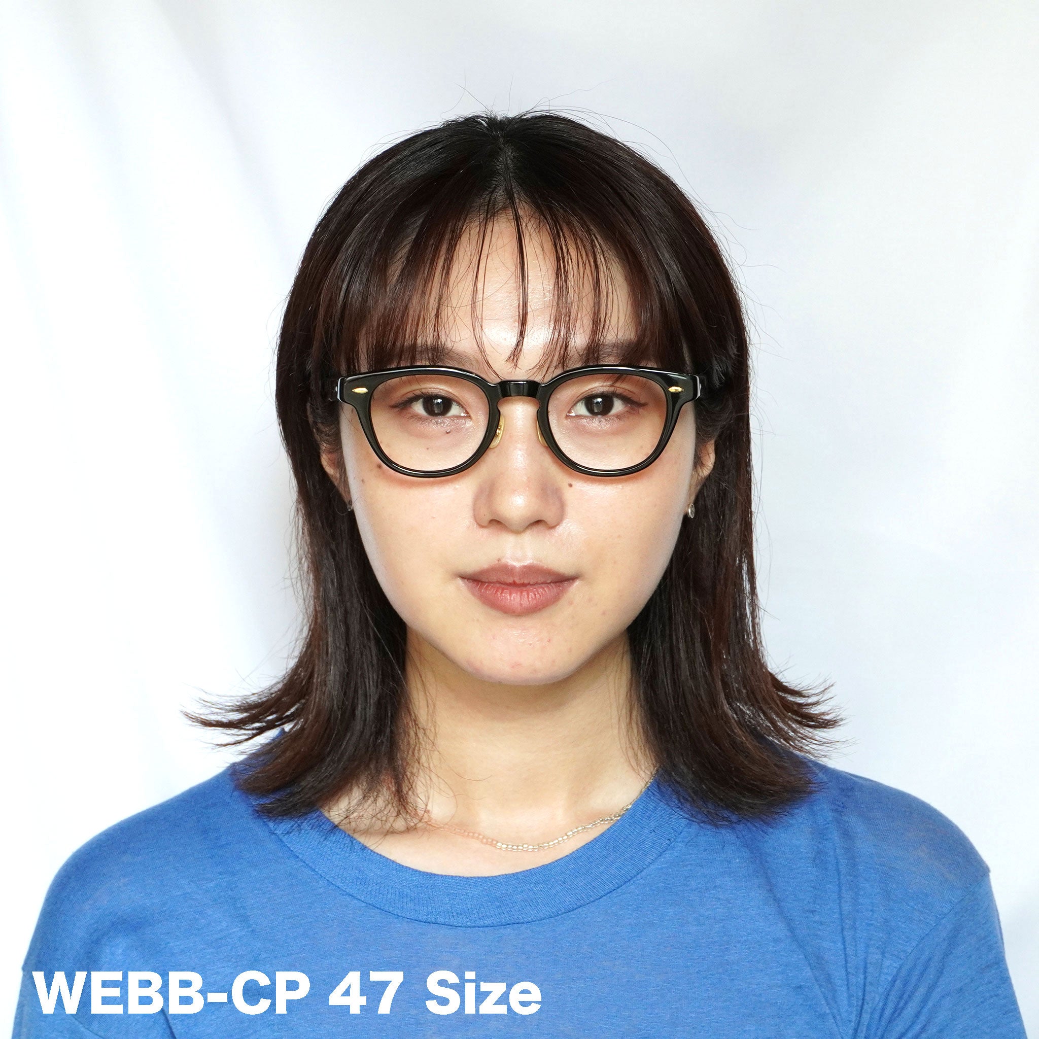 EYEVAN アイヴァン / WEBB(47)-CP ウェブ47 / PBK (PIANO BLACK) ブラック黒 / メガネ – KRANC  OPTICAL