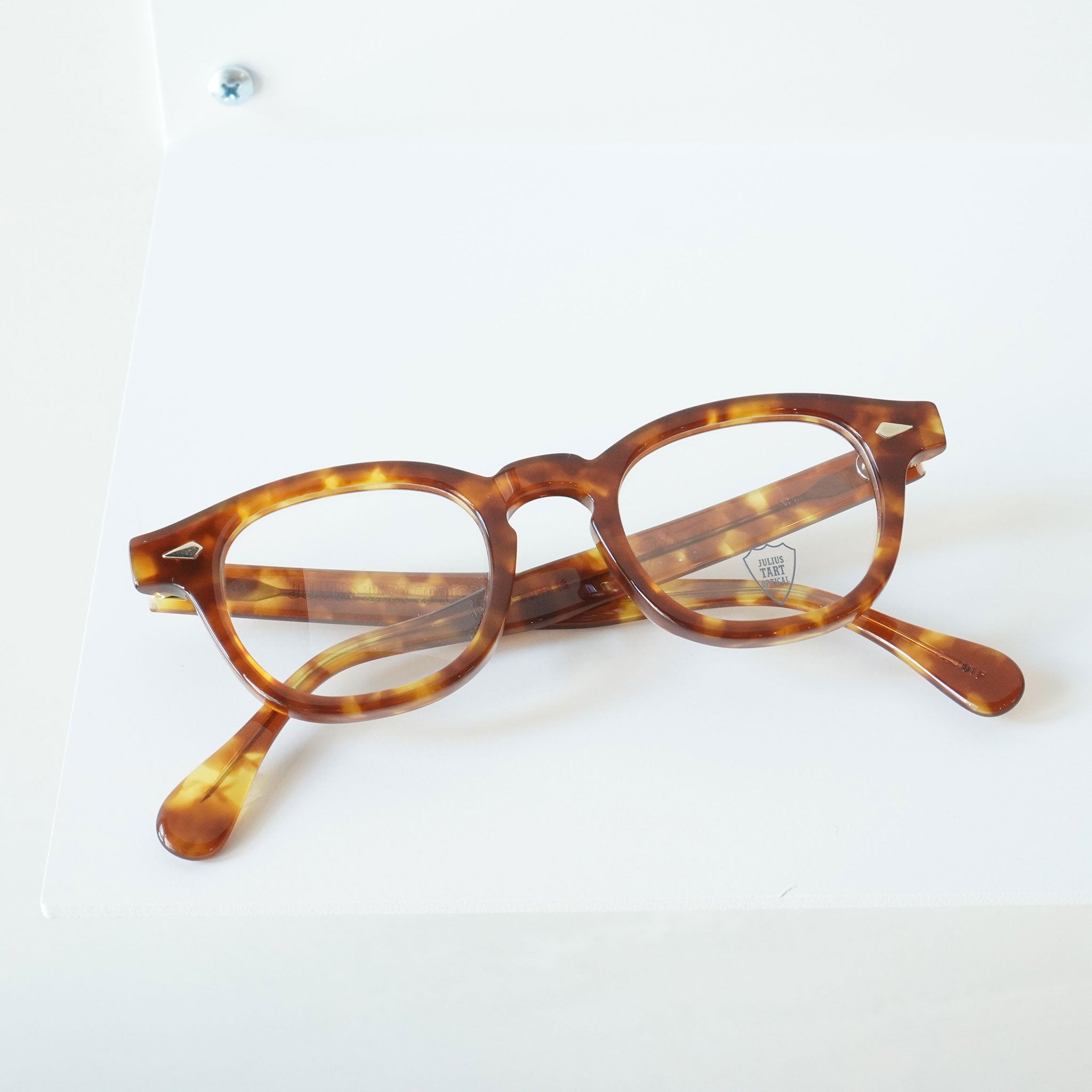 JULIUS TART OPTICAL ジュリアス タート オプティカル / AR (Bridge: 22mm) / Light Tortoise  ライト トータス / メガネ ボストン ウェリントン – KRANC OPTICAL