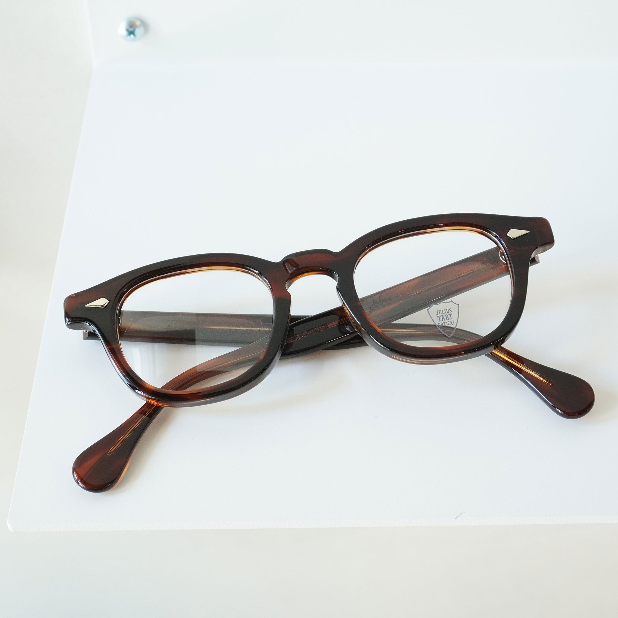 JULIUS TART OPTICAL ジュリアス タート オプティカル / AR (Bridge: 22mm) / Demi Amber デミ  アンバー / メガネ ボストン ウェリントン – KRANC OPTICAL