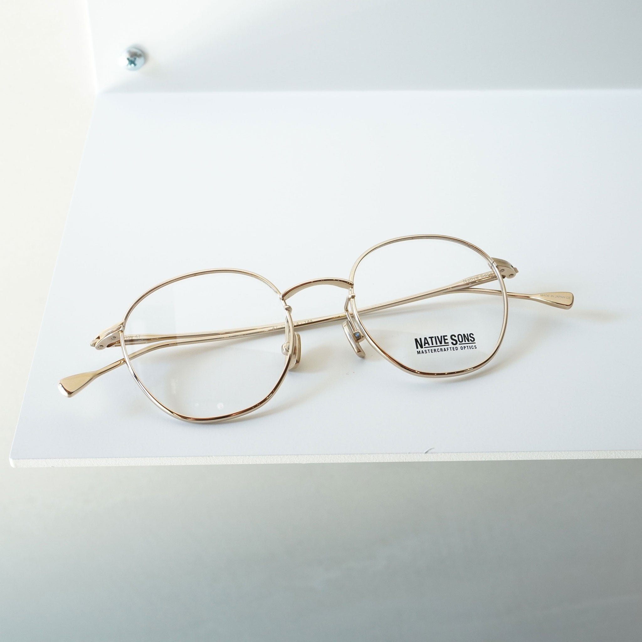 NATIVESONS ネイティブサンズ / ROY 47 / 16K Gold ゴールド / メガネ 眼鏡 – KRANC OPTICAL