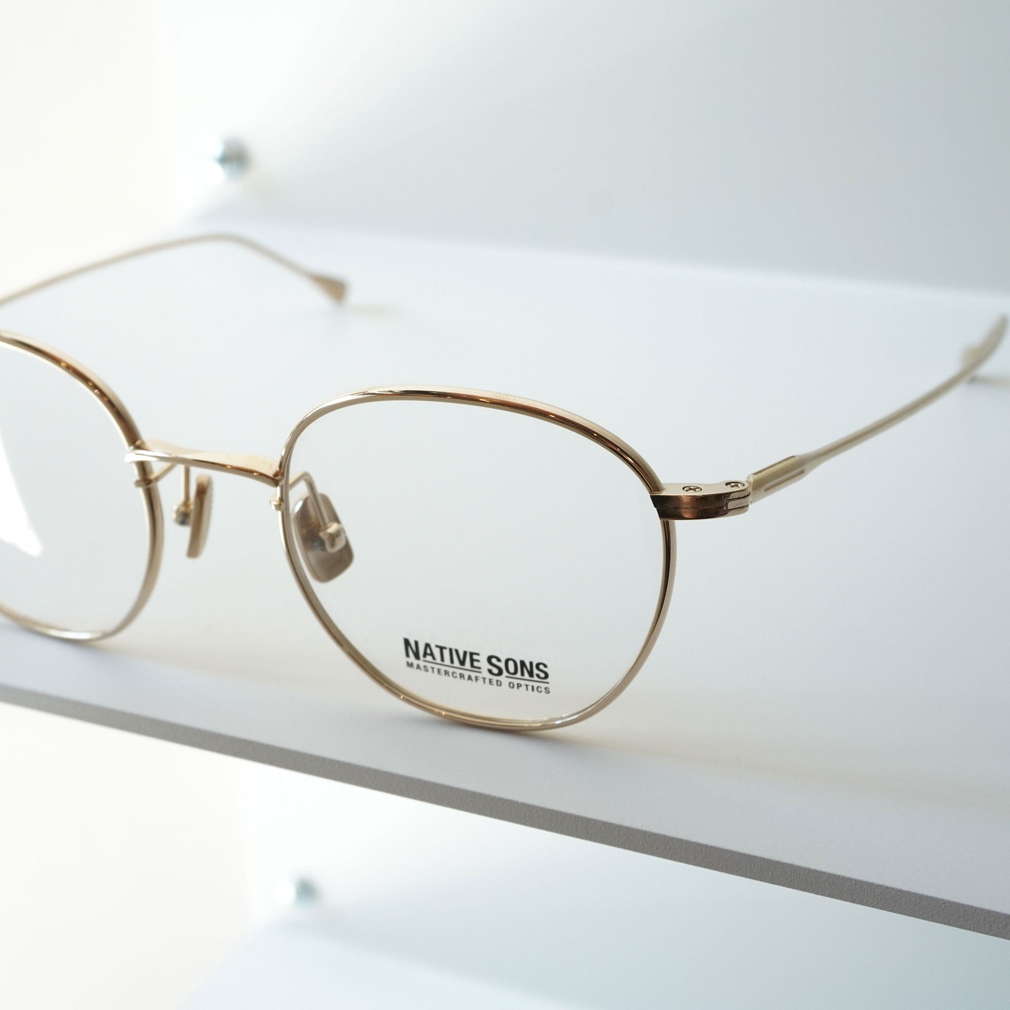 NATIVESONS ネイティブサンズ / ROY 47 / 16K Gold ゴールド / メガネ 眼鏡 – KRANC OPTICAL