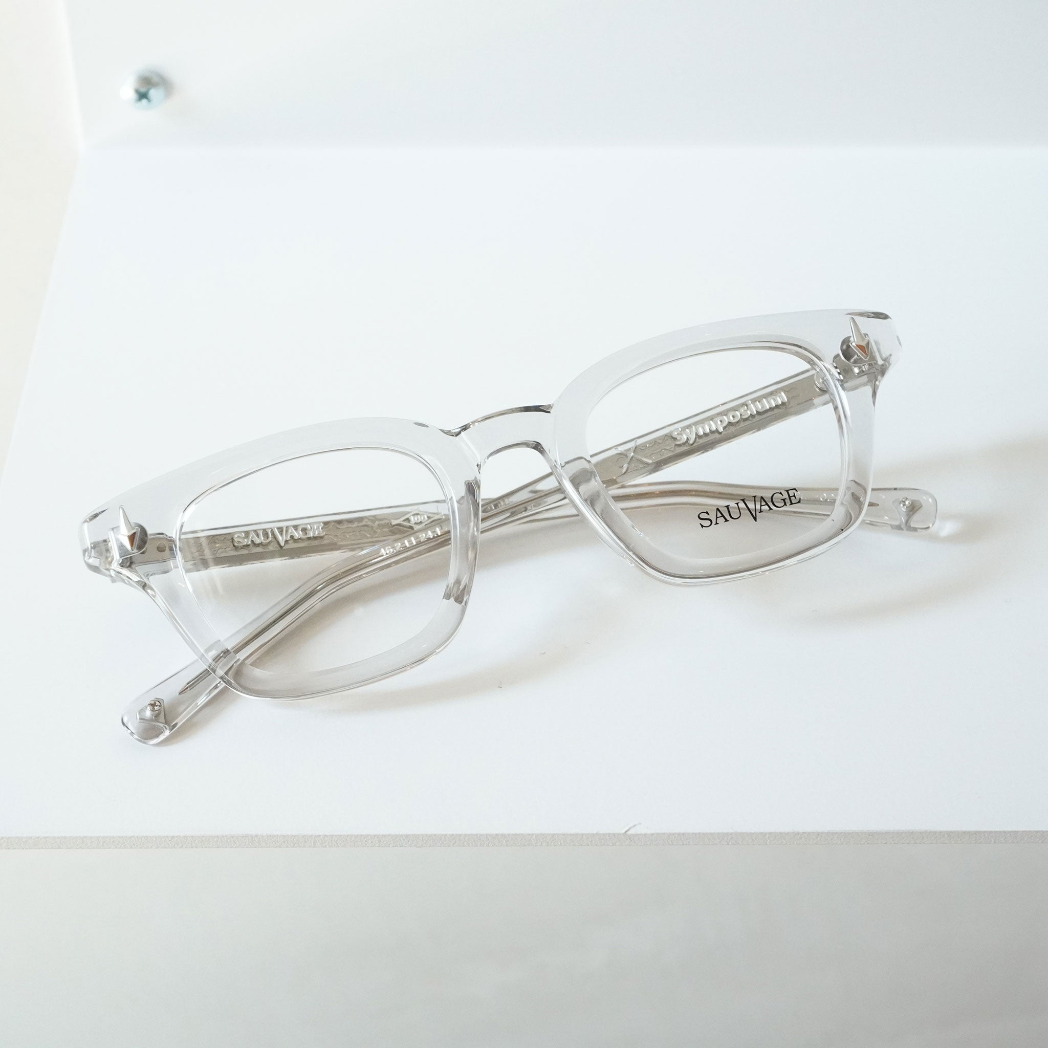 SAUVAGE サバージュ / SYMPOSIUM / LIGHT GREY CRYSTAL / メガネ